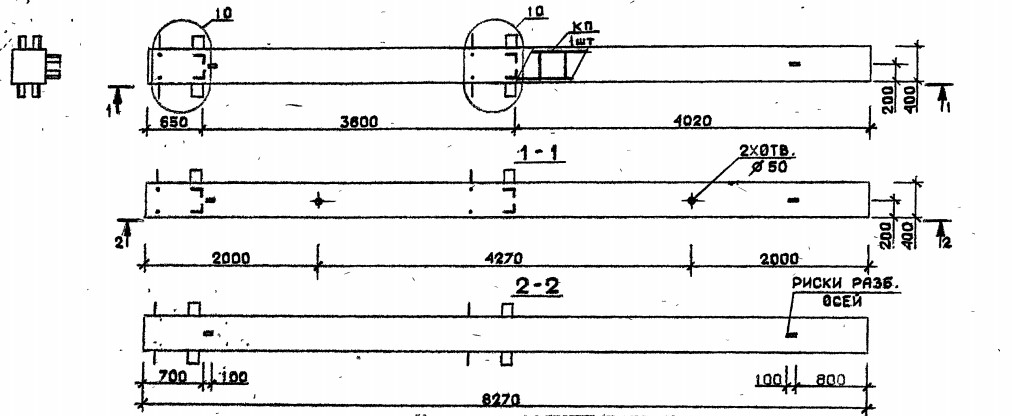 Колонна 3КБ 36.83-9-с Серия 1.020.1-2с/89